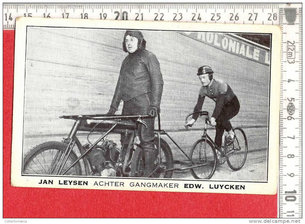 Jan Leysen Achter Gangmaker Edw Luycken  - Géén Postcard - Verso : Blanco - - Wielrennen