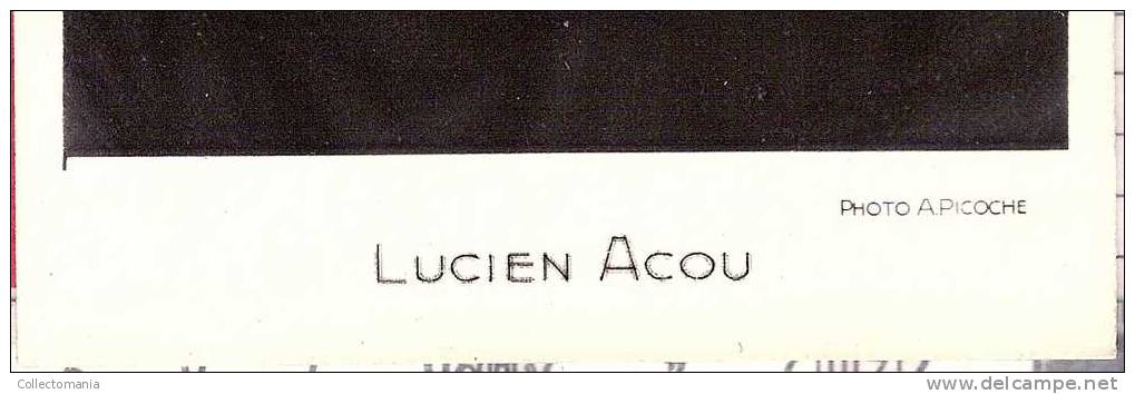 Lucien Acou - Géén Postcard - Echte Foto A Picoche  ( Photo Véritable , Real Photo) - Verso : Blanco - Cyclisme