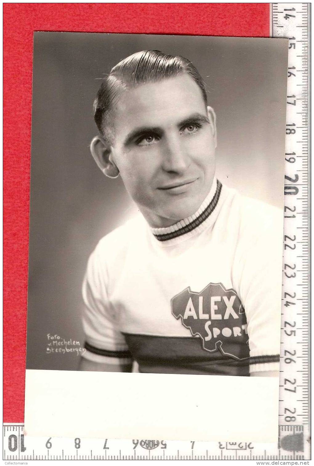 Wim Van Est  - Echte Foto ( Photo Véritable , Real Photo , Aechte Foto ) -   Text T-shirt  : Alex Sport - Cycling