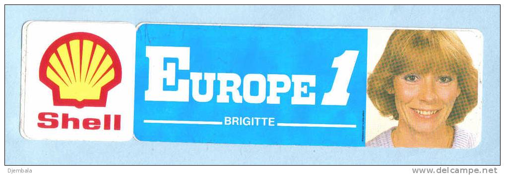 AUTOCOLLANT    EUROPE 1 BRIGITTE - Autocollants