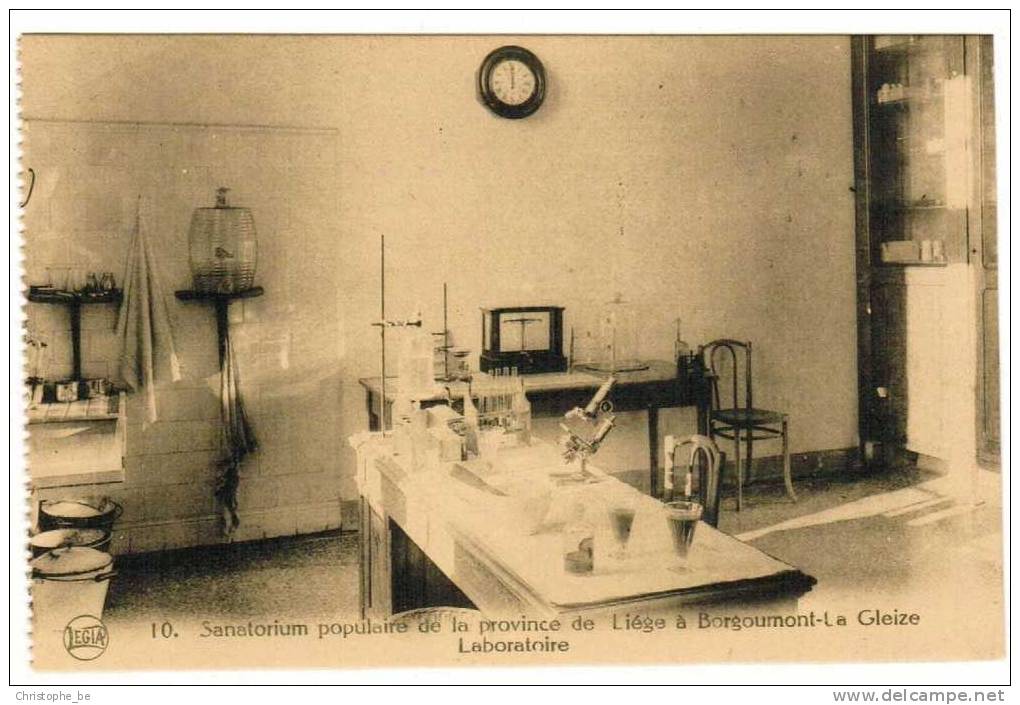 CPA Sanatorium Populaire De La Province De Liège à Bourgoumont Le Gleize Laboratoire (pk650) - Stoumont