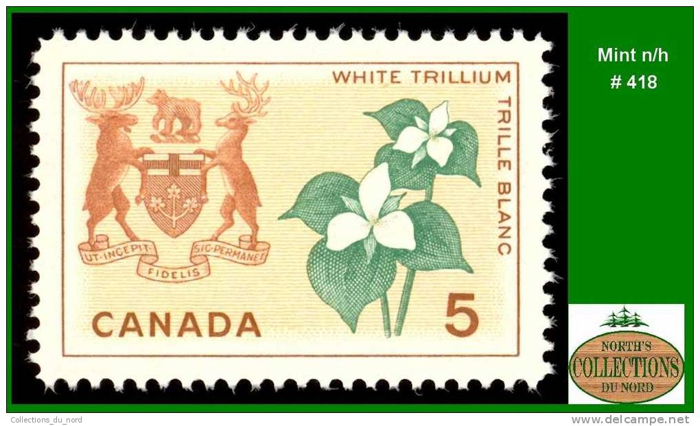 Canada (Unitrade & Scott # 418 - Ontario) (mint N/h) VF - Neufs