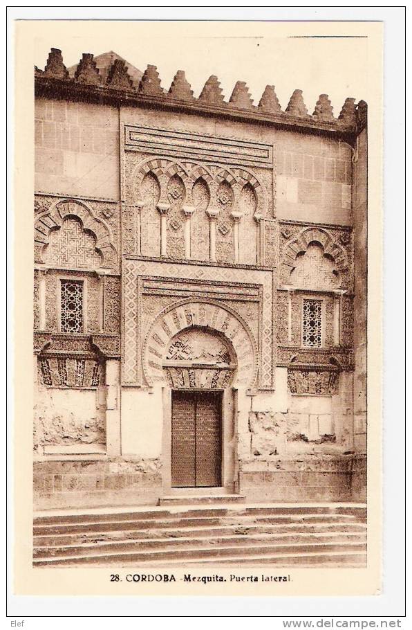 CORDOBA, Andalucia: Mezquita ; Puerta Lateral ; N° 28 ; TB - Córdoba