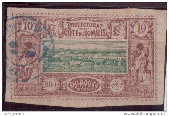 ⭐ Côte Des Somalis - YT N° 10 -  Oblitéré - TBE - 1894 / 1900 ⭐ - Autres & Non Classés