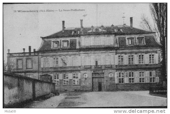 67.  WISSEMBOURG.   LA SOUS PREFECTURE. - Wissembourg