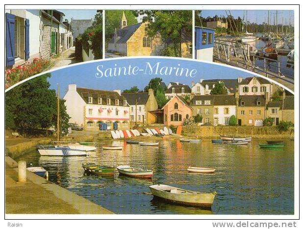 29 Sainte Marine Ruelles Fleuries Chapelle Port  Abri Du Marin  CPSM TBE - Combrit Ste-Marine