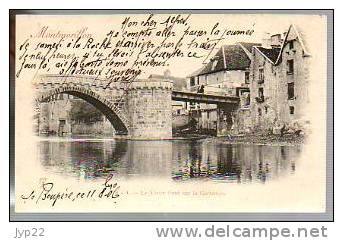 Jolie CP Ancienne Précurseur 86 Montmorillon Le Vieux Pont Sur La Gartempe - CAD Cerisay 12-10-1906 / Semeuse 129 Seul - Montmorillon