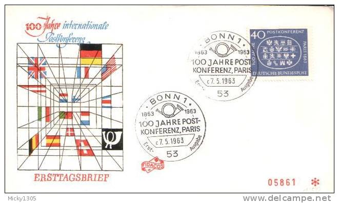 Germany - FDC Mi-Nr 389 (r560)- - 1961-1970