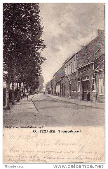 KORTEMARK CORTEMARCK THOUROUTSTRAAT TORHOUTSTRAAT UITGEVER VERVAEKE - Kortemark