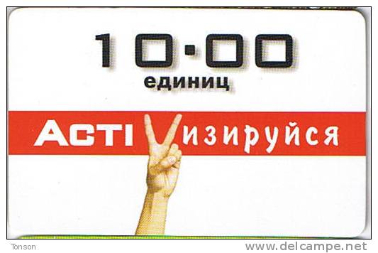 Kazakhstan, 10 Units, Activ, Expiry 01/02, 2 Scans. - Kazakhstan