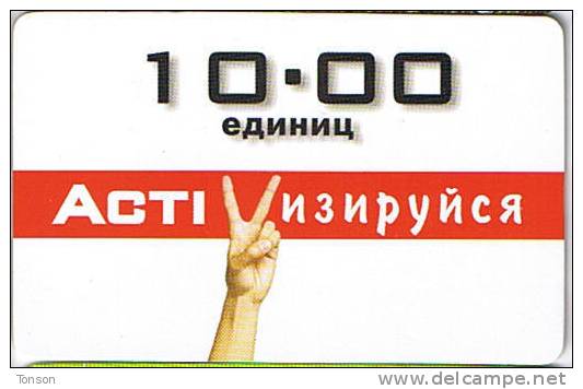 Kazakhstan, 10 Units, Activ, Expiry 01/02, 2 Scans. - Kazajstán