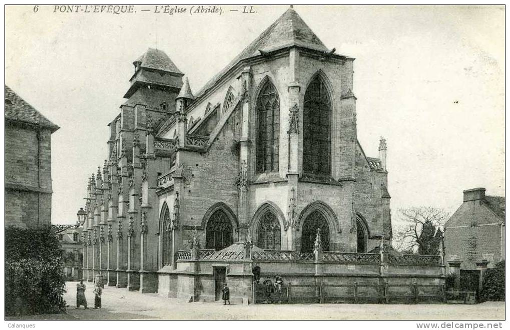 CPA Pont L´Evêque - Eglise (Abside) - Pont-l'Evèque