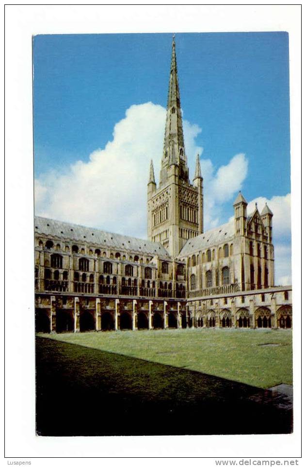 OLD FOREIGN 2442 - UNITED KINGDOM - ENGLAND - NORWICH CATHEDRAL FROM THE CLOISTER - Norwich