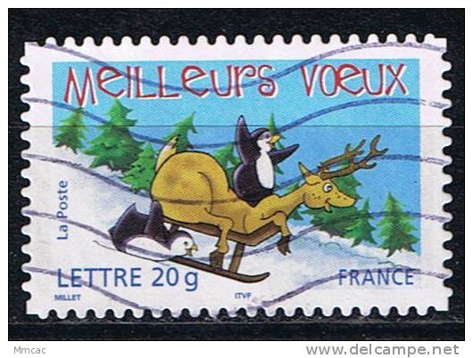 #3752 - France/Meilleurs Vœux, Adhésif Yvert 3855 Obl - Anno Nuovo