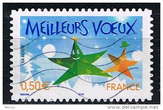 #3757 - France/Meilleurs Vœux, Adhésif Yvert 3722 Obl - Año Nuevo