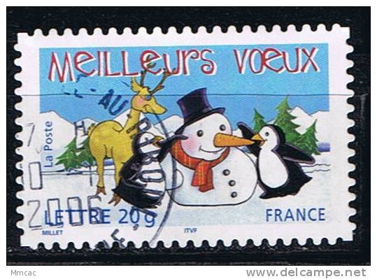 #3759 - France/Meilleurs Vœux, Adhésif Yvert 3854 Obl - Año Nuevo