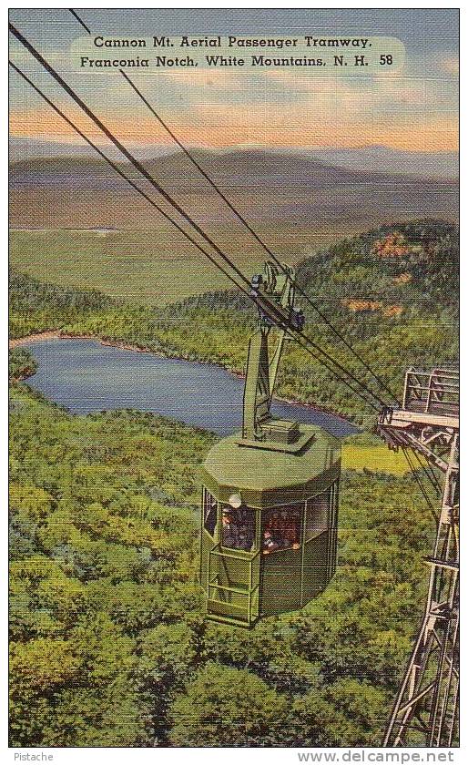 Cannon Mt. Aerial Tramway - Fraconia Notch New Hampshire NH - N.H. - Unused - White Mountains