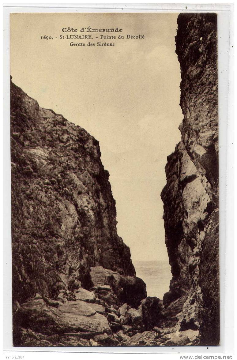 Ref 150  - SAINT-LUNAIRE - Pointe Du Décollé - Grotte Des Sirènes (dos Vert) - Saint-Lunaire