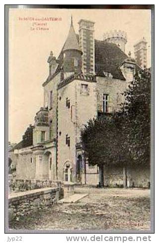 Jolie CP Ancienne 86 Saint Savin Sur Gartempe Le Château - Ed Protin Lib. - CAD St Savin 7-08-1908 Pour Ile D'Aix - Saint Savin