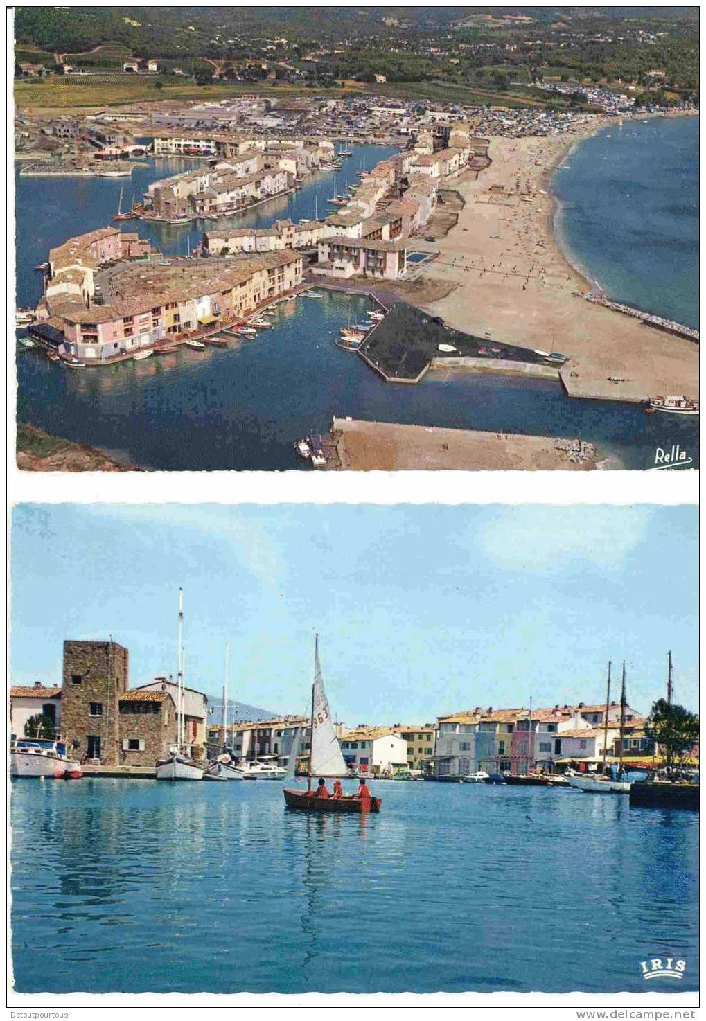 PORT GRIMAUD Var : Lot 5 Cp Canal Bateau Port Cité Voilier 1969 - Port Grimaud