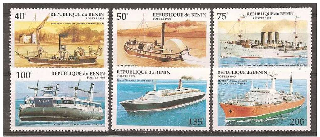Benin 1995 Ships Set Of 6 MNH ** - Bateaux