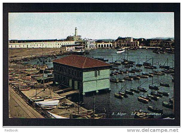 Early Algeria Postcard - Alger Algiers - Le Sport Nautique - Habour & Lighthouse - France Interest - Ref 389 - Algiers