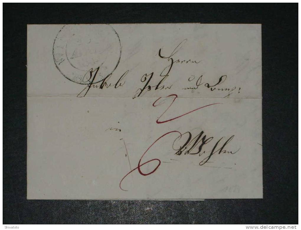 (821) Stampless Cover From Winterhur To Wohlen 1834 - ...-1845 Prefilatelia
