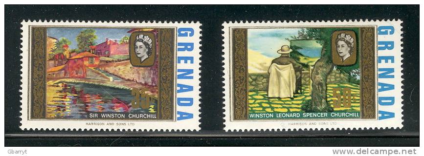 Grenada Scott # 274 - 279 MNH VF Winston Churchill As Painter - Granada (...-1974)