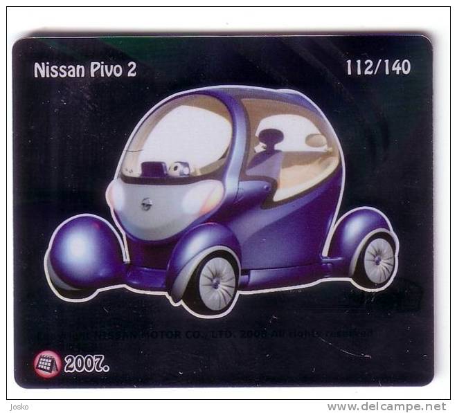 NISSAN PIVO 2 - Japan ( Croatia Sticker - Autocollant ) Car Automobile Auto Cars Automobiles Automovil Voiture Autos - Other & Unclassified
