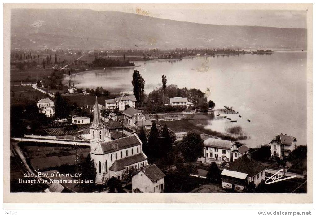 74 Env D´Annecy DUINGT Vue Générale Et Le Lac - Duingt