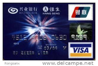 FINE USED CHINA INDUSTRIAL BANK CREDIT CARD - China