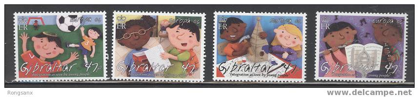 2006 GIBRALTAR  EUROPA (CHILDREN)- 4V - 2006