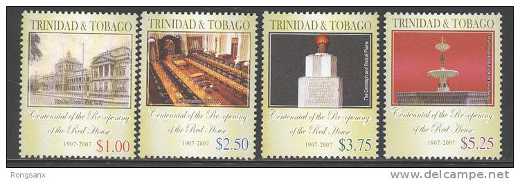 2007 TRINIDAD - RED HOUSE 4V - Trinidad & Tobago (1962-...)