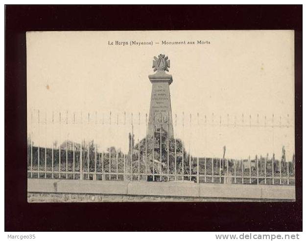 Le Horps Monument Aux Morts Pas D'édit. Belle Carte - Le Horps