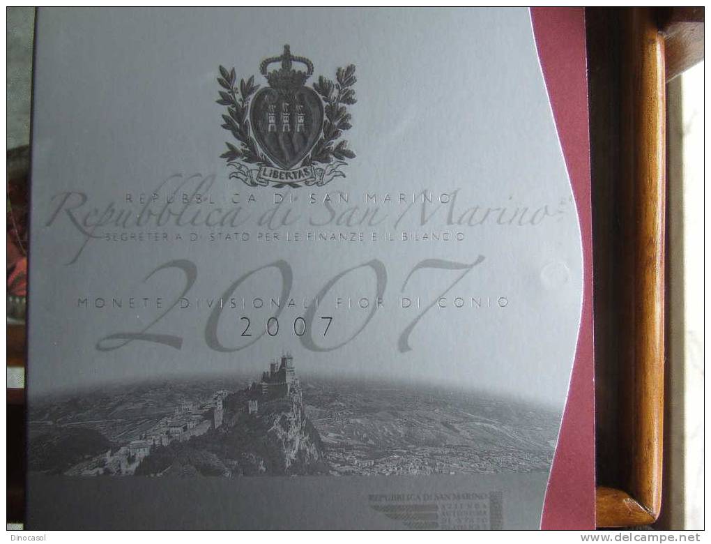 SAN MARINO - DIVISIONALE 2007 FDC IN CONFEZIONE ORIGINALE - San Marino
