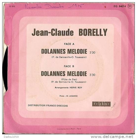 JEAN CLAUDE BORELLY - Musique De Films