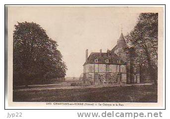 Jolie CP Ancienne 89 Champigny Sur Yonne Le Château Et Le Parc - Ed Mignon 2160 - Champigny