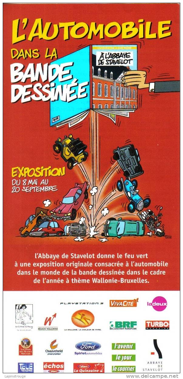 Programme SAIVE Olivier Expo L'automobile Dans La BD Stavelot 2009 - Autres & Non Classés