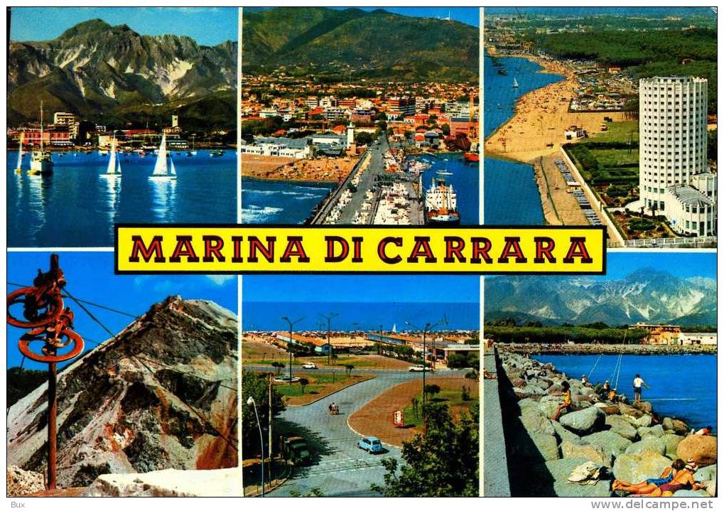 MARINA  DI   CARRARA  TOSCANA  VIAGGIATA COME DA FOTO - Carrara
