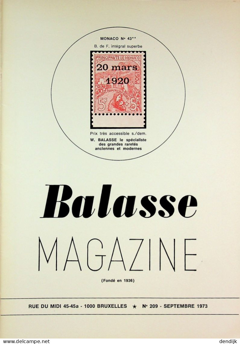Balasse Magazine 209 - Französisch (ab 1941)