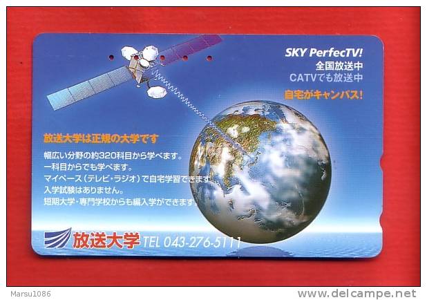 Japan Japon  Telefonkarte Phonecard -  Weltraum Space  Espace Satellit - Space