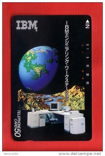 Japan Japon  Telefonkarte Phonecard -  Weltraum Space  Espace IBM - Espace