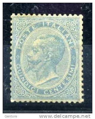 1863 ITALY 15 Cents London Printing De La Rue Cat. Sassone N° L18 MINT No Gum - Mint/hinged