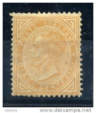 1863 ITALY 10 Cents London Printing De La Rue Cat. Sassone N° L17 MINT Without Gum - Ungebraucht