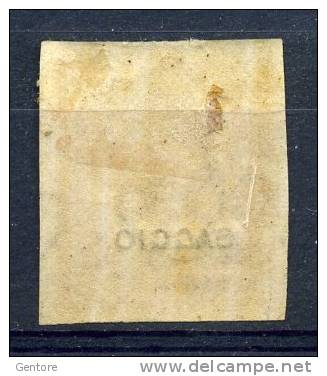 1863 ITALY    Vitt. Ema. II  10 Cents Imperforated Overprinted SAGGIO  MINT HINGED - Ungebraucht