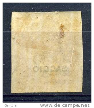 1863 ITALY    Vitt. Ema. II  10 Cents Imperforated Overprinted SAGGIO  MINT HINGED - Mint/hinged