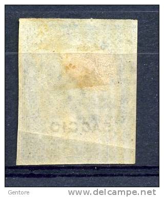 1863 ITALY    Vitt. Ema. II  15 Cents Imperforated Overprinted SAGGIO  MINT HINGED - Mint/hinged