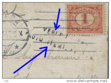 Kaart Van BREDA  (NL)  16 IX 1914 Naar Turnhout + Griffe VERIFIE PAR L´ AUTORITE MILITAIRE - Zona Non Occupata