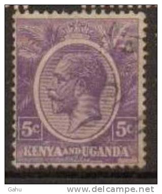 Kenya, Uganda, Tanganika  ; 1922/27 ; N°Y/T : 2    ; Ob ;Georges V ; Cote Y  : 1.00  E . - Kenya & Uganda