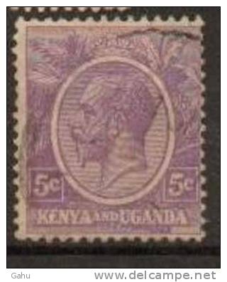 Kenya, Uganda, Tanganika  ; 1922/27 ; N°Y/T : 2    ; Ob ;Georges V ; Cote Y  : 1.00  E . - Kenya & Ouganda
